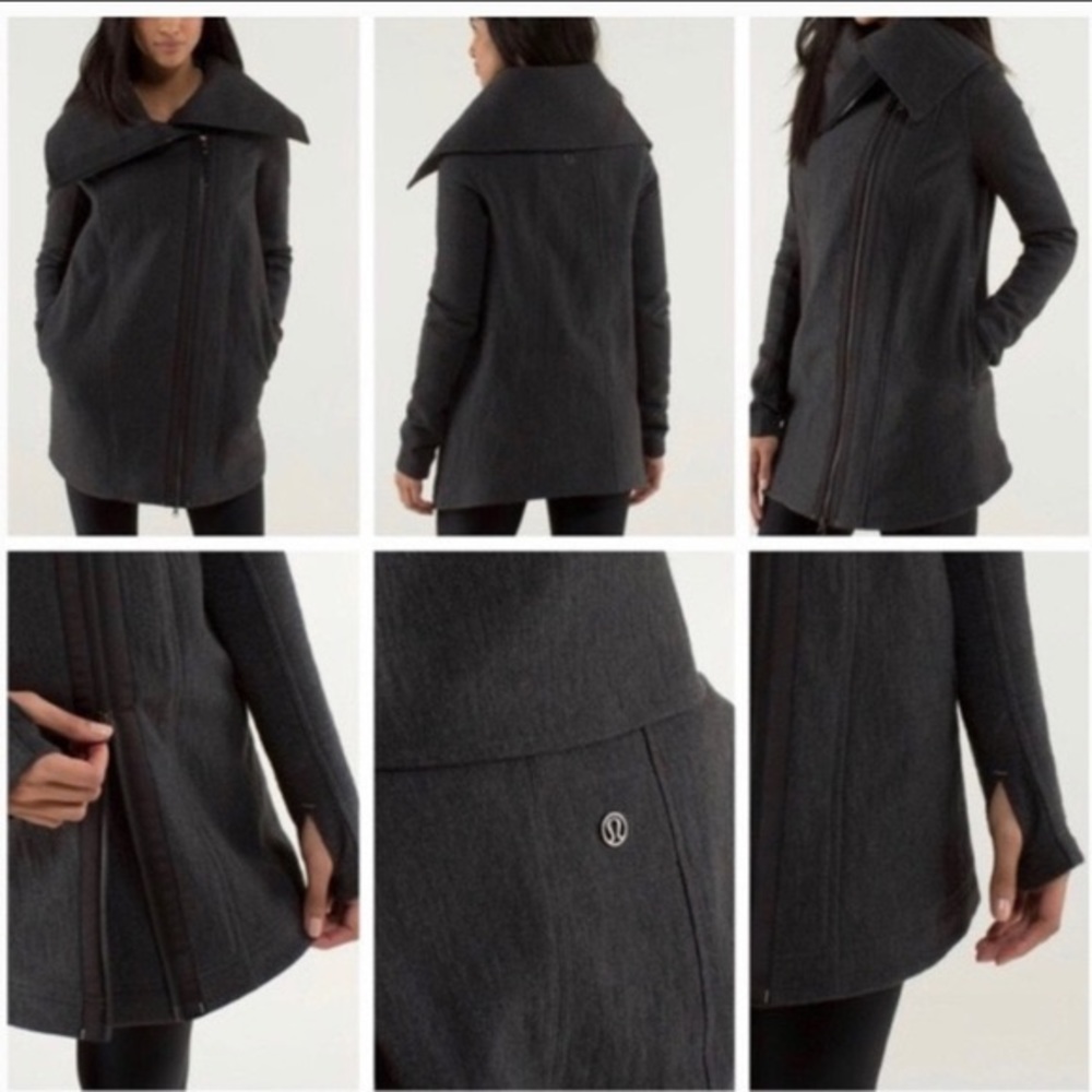 Lululemon Virasana Blanket Wrap Heathered Black - Picture 4 of 16